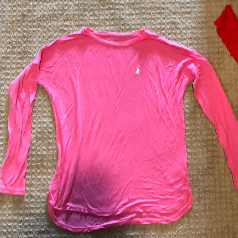 Pink polo shirt